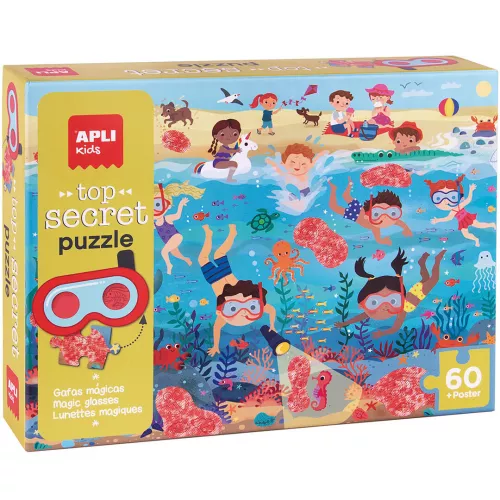 APLI KIDS PUZZEL STRAND TOP SECRET  60ST