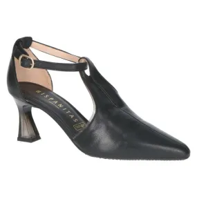 Hispanitas HV232832 Hoogfront zwart leer 7 cm