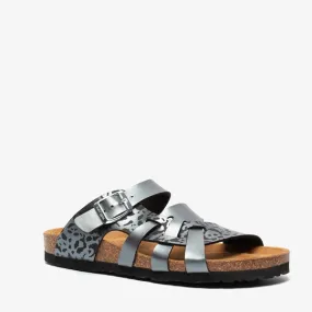 Hush Puppies dames bio slippers met luipaardprint